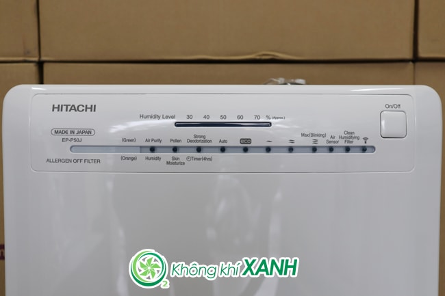 Bảng điều khiển máy lọc không khí và tạo ẩm Hitachi EP-P50J model 2018